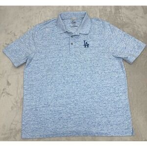 Los Angeles Dodgers Cutter & Buck Advantage Tri-Blend Space Dye Men Polo size XL